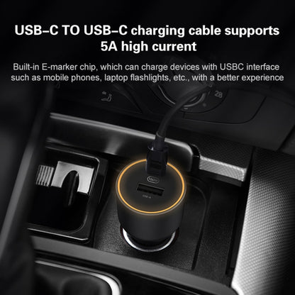 Original Xiaomi CC07ZM 100W Dual Ports USB + USB-C / Type-C Car Charger Fast Charging Version 1A1C - In Car by Xiaomi | Online Shopping UK | buy2fix