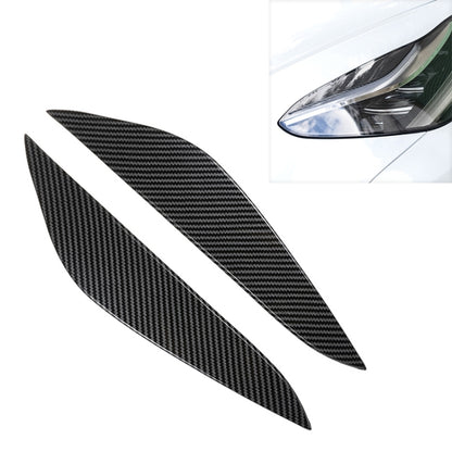 Car Headlight Eyebrow for Tesla Model 3(Carbon Fiber Black) -  by buy2fix | Online Shopping UK | buy2fix