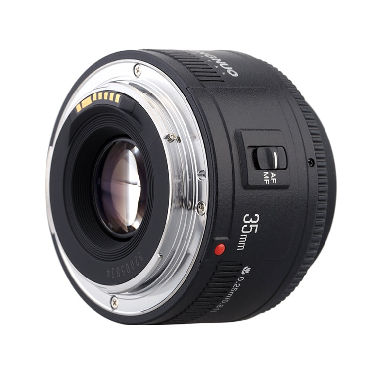YONGNUO YN35MM F2C 1:2 AF/MF Wide-Angle Fixed/Prime Auto Focus Lens for Canon EOS EF Lens (Black) - Camera Accessories by YONGNUO | Online Shopping UK | buy2fix