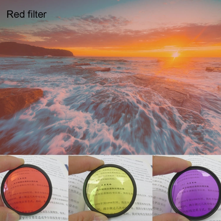 JUNESTAR 7 in 1 Proffesional 37mm Lens Filter(CPL + UV + ND4 + Red + Yellow + FLD / Purple) & Lens Protective Cap for GoPro HERO4 / 3+ / 3 Sport Action Camera - DJI & GoPro Accessories by JSR | Online Shopping UK | buy2fix