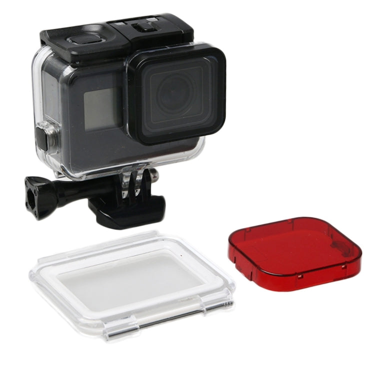 For GoPro HERO6 /5 Black 60m Underwater Waterproof Housing Diving Case with Touch Screen Back Door & Filter / Buckle Basic Mount & Screw, No Need to Disassemble Lens - DJI & GoPro Accessories by buy2fix | Online Shopping UK | buy2fix