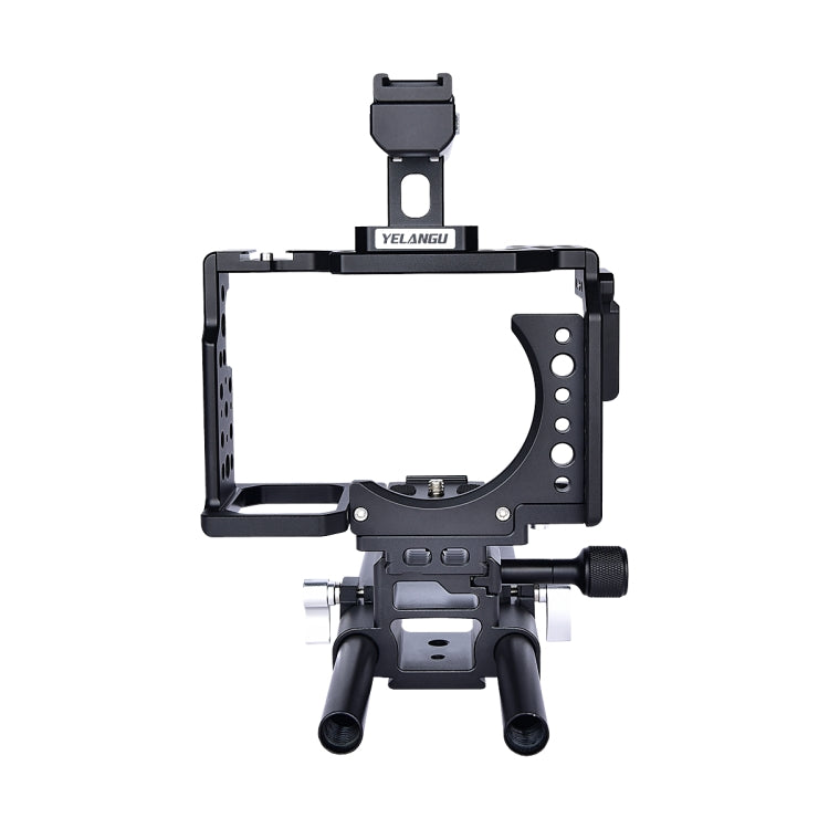 YELANGU CA7 YLG0908A-A Handle Video Camera Cage Stabilizer for  Sony A7K & A7X & A73  & A7S & A7R & A7RII & A7SII(Black) - Camera Accessories by YELANGU | Online Shopping UK | buy2fix