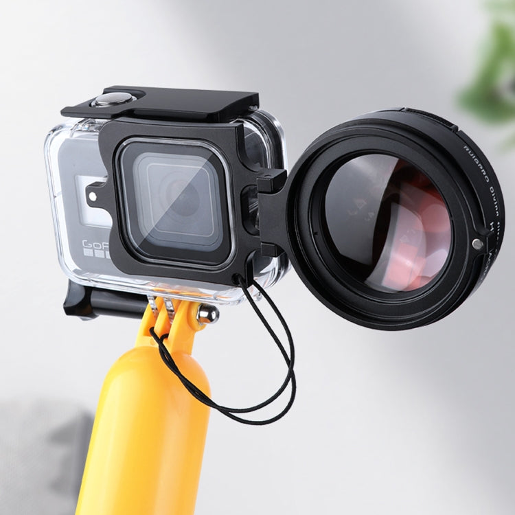 RUIGPRO for GoPro HERO8 Professional 58mm 16X Macro Lens Dive Housing Filter + Dive Housing Waterproof Case with Filter Adapter Ring & Lens Cap - DJI & GoPro Accessories by RUIGPRO | Online Shopping UK | buy2fix