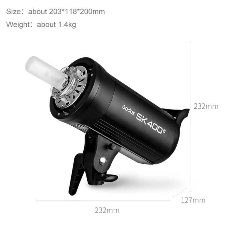 Godox SK400II Studio Flash Light 150Ws Bowens Mount Studio Speedlight(UK Plug) - Shoe Mount Flashes by Godox | Online Shopping UK | buy2fix