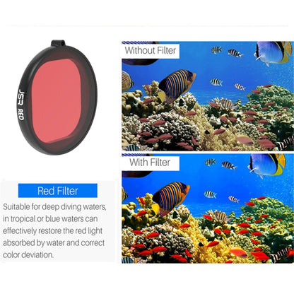JSR Round Housing Diving Color Lens Filter for GoPro HERO8 Black(Pink) - DJI & GoPro Accessories by JSR | Online Shopping UK | buy2fix
