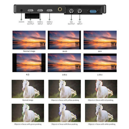 FEELWORLD LUT11S 10.1 inch Ultra High Bright 2000nit Touch Screen DSLR Camera Field Monitor, 3G-SDI 4K HDMI Input Output 1920 x 1200 IPS Panel(US Plug) - On-camera Monitors by FEELWORLD | Online Shopping UK | buy2fix