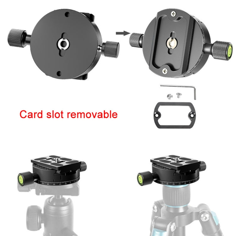 BEXIN QJ08-S Panoramic Rotary Quick Release Clamp Base Tripod Mount with Quick Release Plate - Quick Release Plate by BEXIN | Online Shopping UK | buy2fix