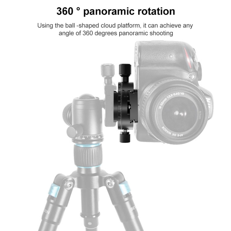 BEXIN QJ08-S Panoramic Rotary Quick Release Clamp Base Tripod Mount with Quick Release Plate - Quick Release Plate by BEXIN | Online Shopping UK | buy2fix