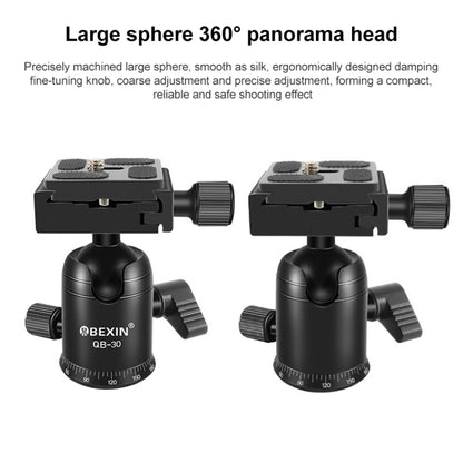 BEIXIN QB-30  360 Degree Rotation Panorama Metal Ball Head with Quick Release Plate - Camera Accessories by BEXIN | Online Shopping UK | buy2fix