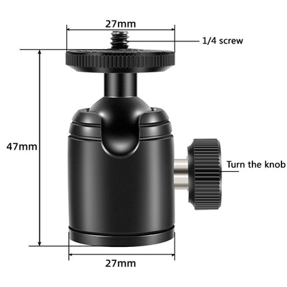 BEXIN K18 Mini 360 Degree Rotation Panoramic Metal Ball Head - Camera Accessories by BEXIN | Online Shopping UK | buy2fix