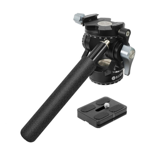 BEXIN DT-03R/S 720 Degree Panorama Heavy Duty Tripod Action Fluid Drag Head with Quick Release Plate - Camera Accessories by BEXIN | Online Shopping UK | buy2fix