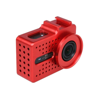 CNC Aluminum Alloy Housing Protective Case with UV Filter & Lens Protective Cap for Xiaomi Xiaoyi Yi II 4K Sport Action Camera(Red) - DJI & GoPro Accessories by buy2fix | Online Shopping UK | buy2fix