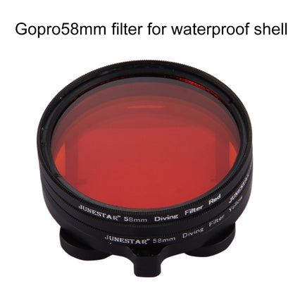 58mm Yellow + Red + Purple Diving Lens Filter for GoPro HERO7 Black/6 /5 - DJI & GoPro Accessories by buy2fix | Online Shopping UK | buy2fix