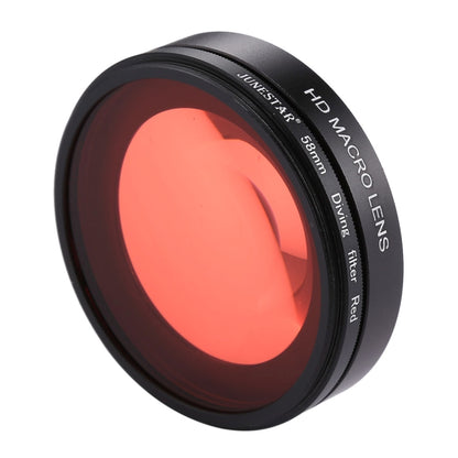 58mm 16X Macro Lens + Red Diving Lens Filter with Lens Cover + Lens Filter Ring Adapter + String + Cleaning Cloth for GoPro HERO6 /5 Dive Housing - DJI & GoPro Accessories by buy2fix | Online Shopping UK | buy2fix