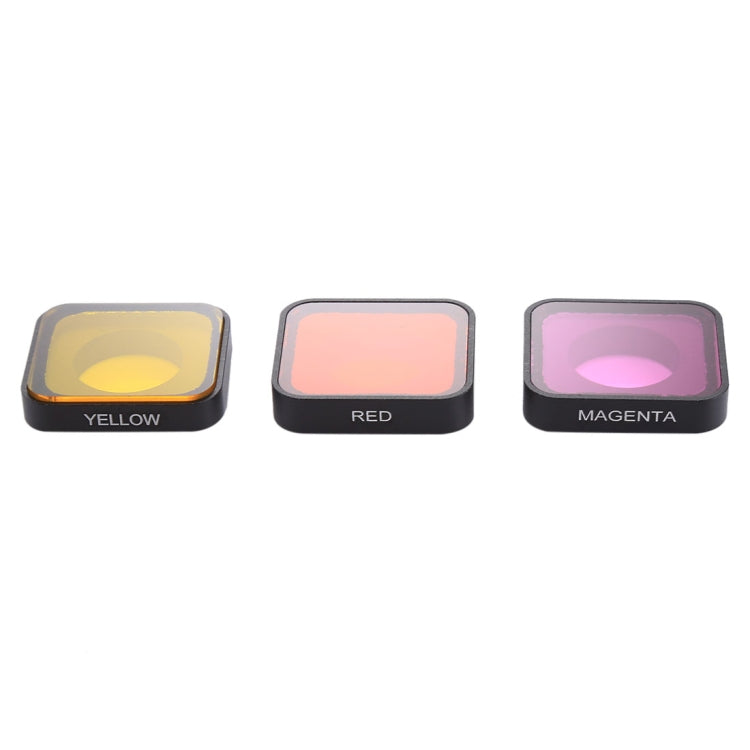 3 in 1 Snap-on Red / Yellow / Purple Color Lens Filter for GoPro HERO6 /5 - DJI & GoPro Accessories by buy2fix | Online Shopping UK | buy2fix