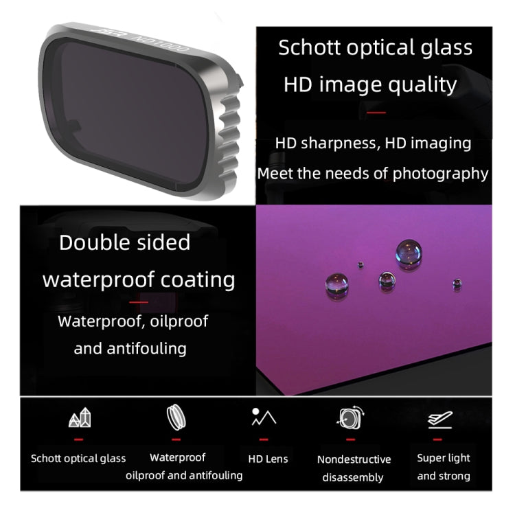 JSR KS ND1000 Lens Filter for DJI Air 2S, Aluminum Frame - DJI & GoPro Accessories by JSR | Online Shopping UK | buy2fix