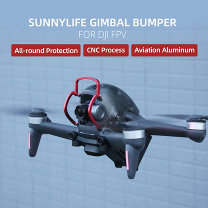 Sunnylife FV-Q9353 Gimbal Bumper Anti-collision Aluminum Alloy Guard Protector Bumper for DJI FPV (Black) - Other Accessories by Sunnylife | Online Shopping UK | buy2fix