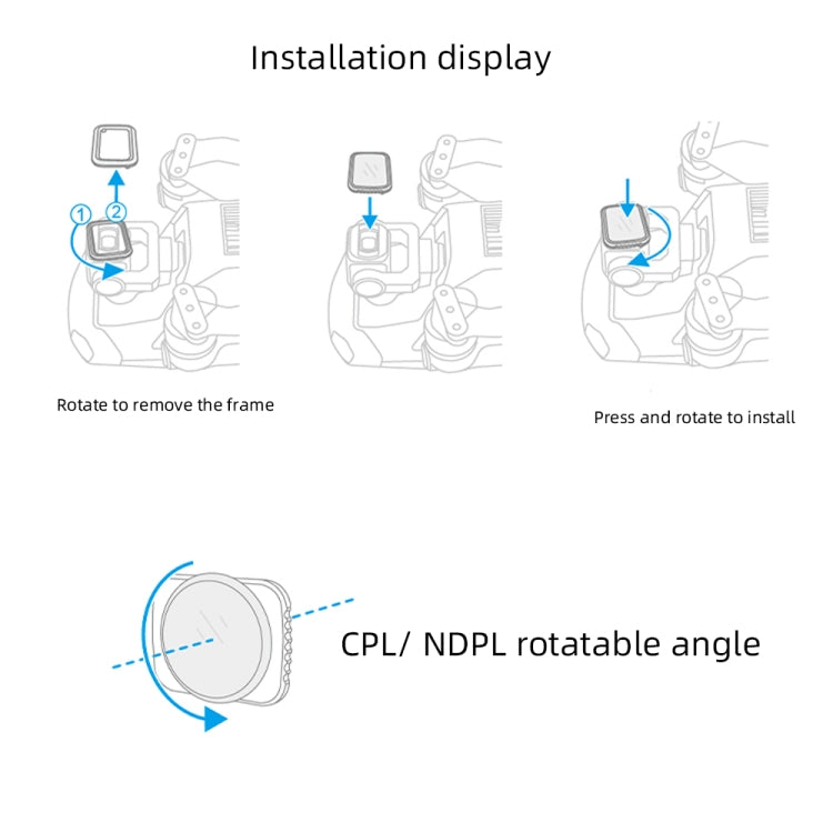 JSR Drone ND16 Lens Filter for DJI MAVIC Air 2 - Lens Filter by JSR | Online Shopping UK | buy2fix