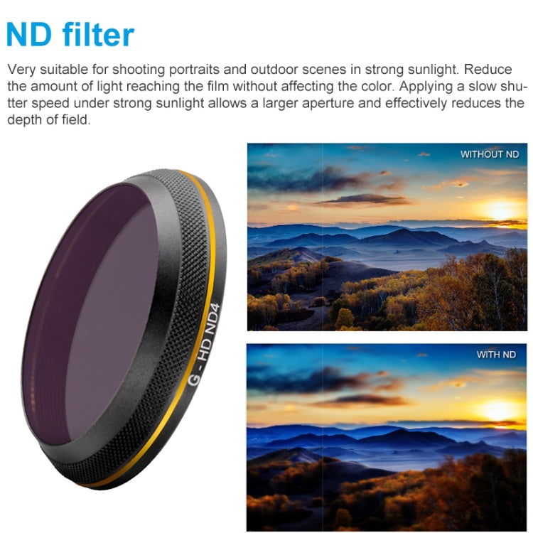 PGYTECH X4S-HD ND4 Gold-edge Lens Filter for DJI Inspire 2 / X4S Gimbal Camera Drone Accessories -  by PGYTECH | Online Shopping UK | buy2fix