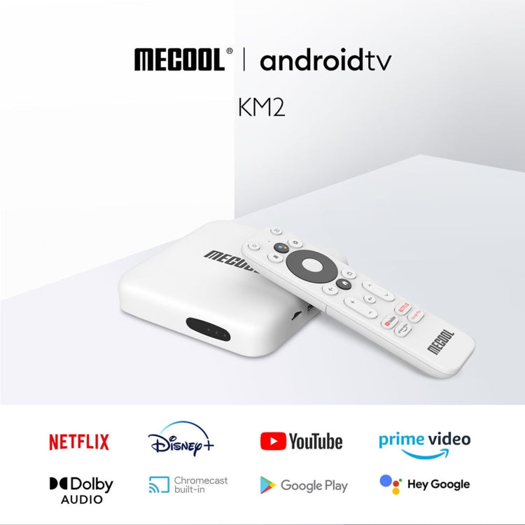 MECOOL KM2 4K Smart TV BOX Android 10.0 Media Player with Remote Control, Amlogic S905X2 Quad Core ARM Cortex A55, RAM: 2GB, ROM: 8GB, Support Bluetooth, HDMI, TF Card, EU Plug - Amlogic S905 by MECOOL | Online Shopping UK | buy2fix