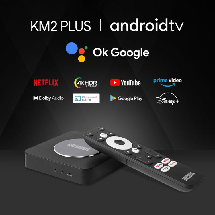 MECOOL KM2 Plus 4K Smart TV BOX Android 11.0 Media Player with Remote Control, Amlogic S905X2 Quad Core, RAM: 2GB, ROM: 16GB, EU Plug - Amlogic S905 by MECOOL | Online Shopping UK | buy2fix