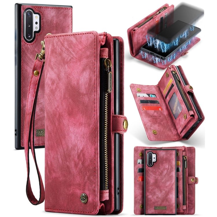 CFor Samsung Galaxy Note10+ CaseMe-008 Detachable Multifunctional Flip Leather Phone Case(Red) - Galaxy Phone Cases by CaseMe | Online Shopping UK | buy2fix