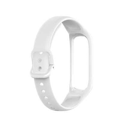 For Samsung Galaxy Fit 2 Silicone Watch Band(White) - Smart Wear by buy2fix | Online Shopping UK | buy2fix
