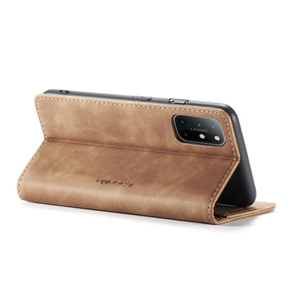 For OnePlus 8T CaseMe-013 Multifunctional Retro Frosted Horizontal Flip Leather Case with Card Slot & Holder & Wallet(Brown) - OnePlus Cases by CaseMe | Online Shopping UK | buy2fix