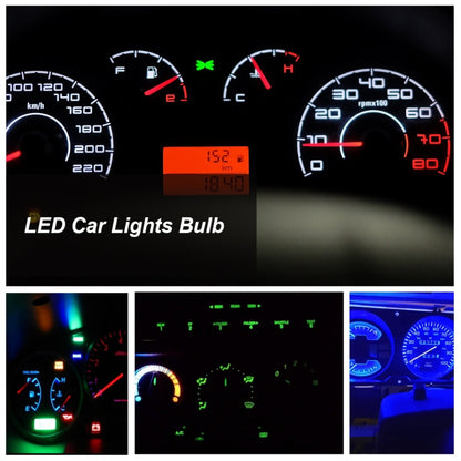 30 PCS T5 1LED SMD-5050 Car Modification LED Indicator Light Green Light - In Car by buy2fix | Online Shopping UK | buy2fix