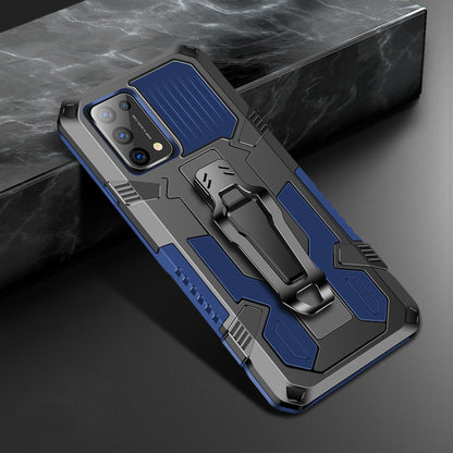 For OPPO Reno5 5G Machine Armor Warrior Shockproof PC + TPU Protective Case(Royal Blue) - OPPO & vivo Accessories by buy2fix | Online Shopping UK | buy2fix