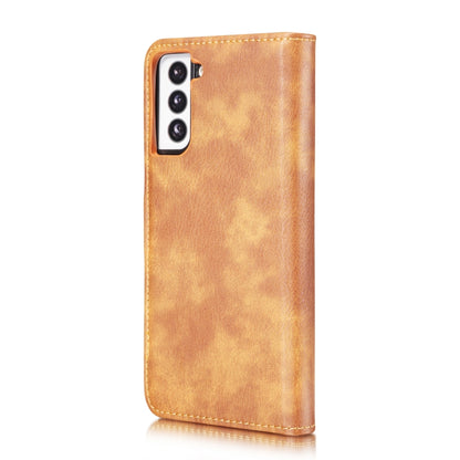 For Samsung Galaxy S21 5G DG.MING Crazy Horse Texture Flip Detachable Magnetic Leather Case with Holder & Card Slots & Wallet(Brown) - Galaxy S21 5G Cases by DG.MING | Online Shopping UK | buy2fix