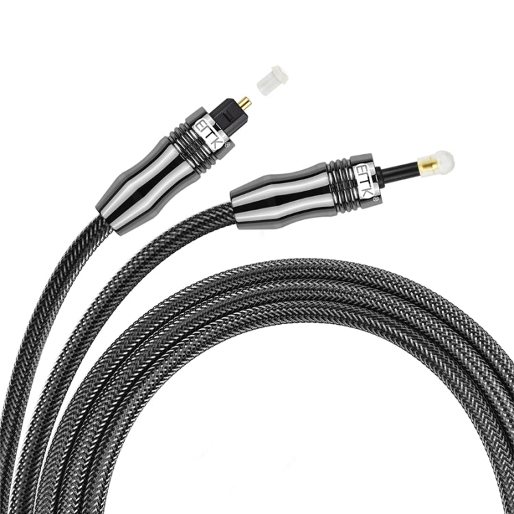 EMK OD6.0mm 3.5mm Digital Sound Toslink to Mini Toslink Digital Optical Audio Cable, Length:1.5m - Audio Optical Cables by EMK | Online Shopping UK | buy2fix