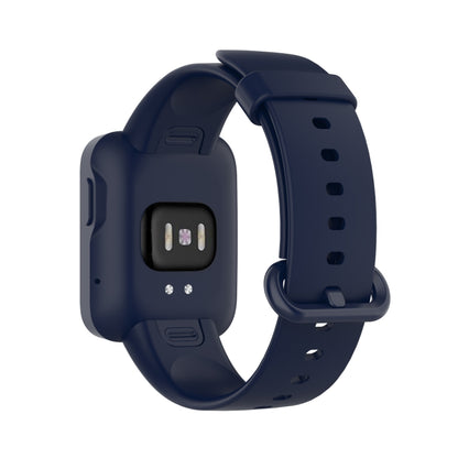 For Xiaomi Mi Watch Lite / Redmi Watch Silicone Watch Band, Size: One Size(Navy Blue) - Smart Wear by buy2fix | Online Shopping UK | buy2fix