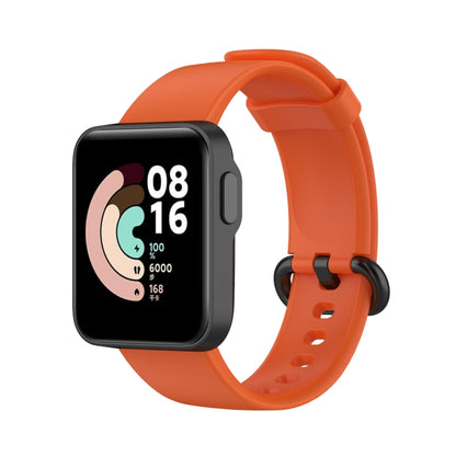 For Xiaomi Mi Watch Lite / Redmi Watch Silicone Watch Band, Size: One Size(Orange) - Smart Wear by buy2fix | Online Shopping UK | buy2fix