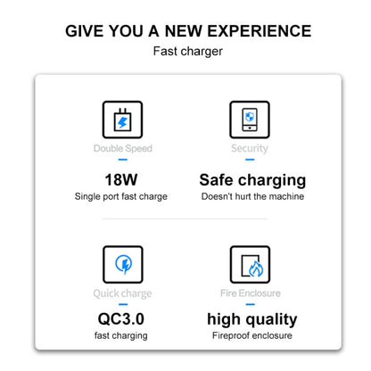 WK WP-U57 Max 18W Maxspeed QC3.0 Fast Charger +  USB to Micro USB Data Cable, Plug Type:US Plug - USB Charger by WK | Online Shopping UK | buy2fix