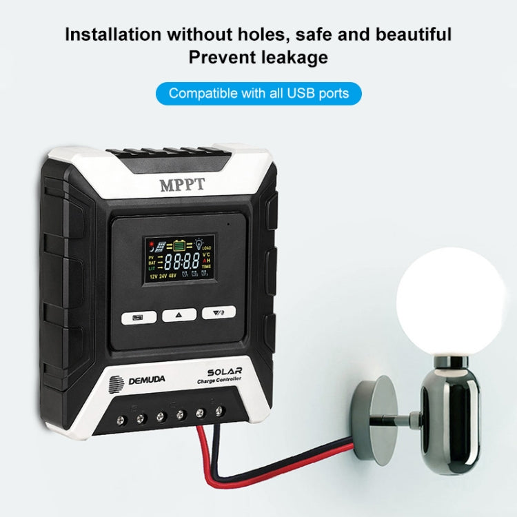 MPPT Solar Controller 12V / 24V / 48V Automatic Identification Charging Controller with Dual USB Output, Model:50A - Consumer Electronics by buy2fix | Online Shopping UK | buy2fix