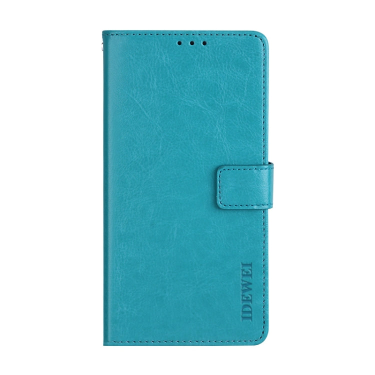 For TCL 20 SE idewei Crazy Horse Texture Horizontal Flip Leather Case with Holder & Card Slots & Wallet(Sky Blue) - More Brand by idewei | Online Shopping UK | buy2fix