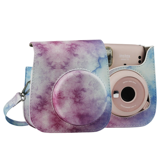 Painted Series Camera Bag with Shoulder Strap for Fujifilm Instax mini 11(Blue Pastel) - Camera Accessories by buy2fix | Online Shopping UK | buy2fix