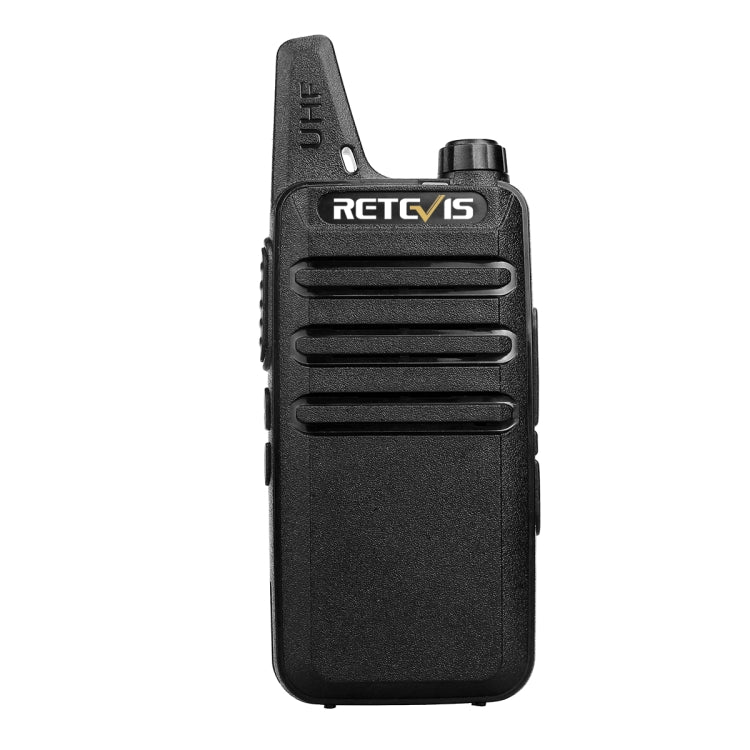 1 Pair RETEVIS RT622 EU Frequency 400-480MHz 16CHS Two Way Radio Handheld Walkie Talkie, EU Plug(Black) - Handheld Walkie Talkie by RETEVIS | Online Shopping UK | buy2fix