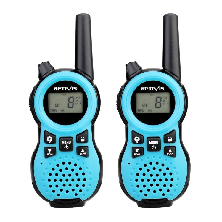 1 Pair RETEVIS RT38 US Frequency 22CHS FRS License-free Children Handheld Walkie Talkie(Blue) - Children by RETEVIS | Online Shopping UK | buy2fix