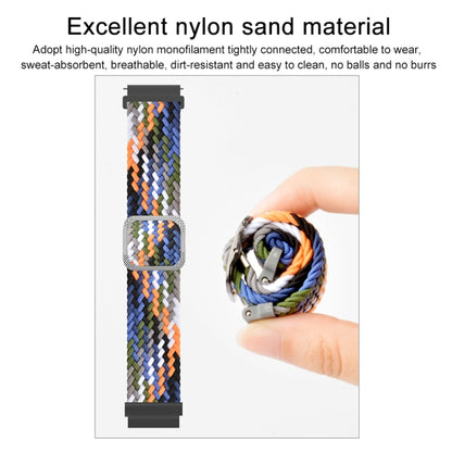 22mm Universal Adjustable Nylon Braided Elasticity Watch Band(Orange) - 22mm Bands by buy2fix | Online Shopping UK | buy2fix