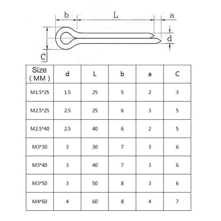 A5494 120 PCS Car U-shape 304 Stainless Steel Cotter Pin Clip Key Fastner Fitting Assortment Kit - In Car by buy2fix | Online Shopping UK | buy2fix