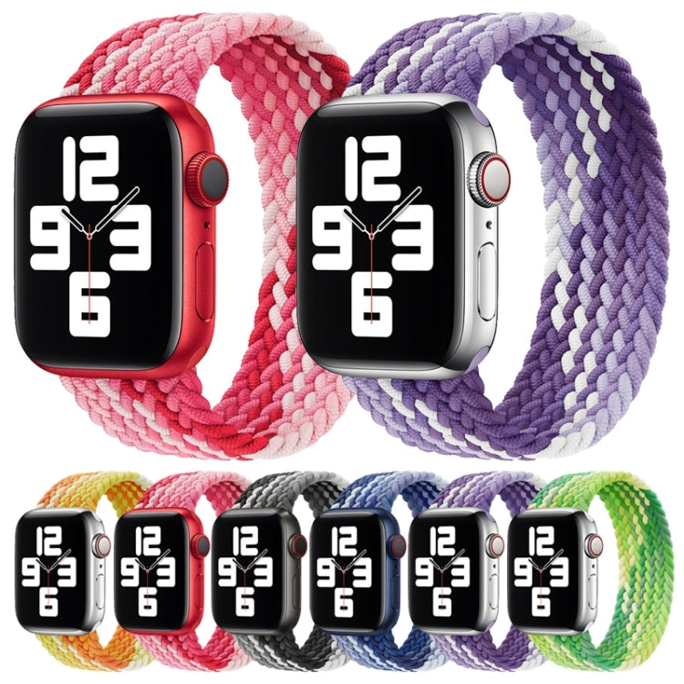 Single Loop Weaving Nylon Watch Band, Size: XS 135mm For Apple Watch Ultra 49mm&Watch Ultra 2 49mm / Series 9&8&7 45mm / SE 3&SE 2&6&SE&5&4 44mm / 3&2&1 42mm(Grape Purple) - Watch Bands by buy2fix | Online Shopping UK | buy2fix