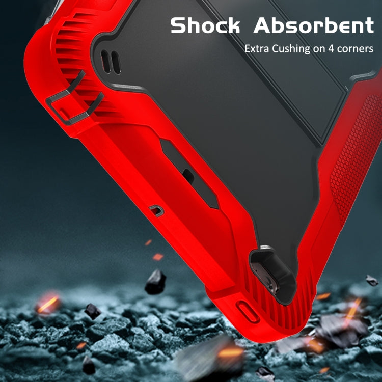 Silicone + PC Shockproof Protective Case with Holder For iPad mini (2019) / mini 4(Red + Black) - iPad mini (2019) / mini 5 Cases by buy2fix | Online Shopping UK | buy2fix