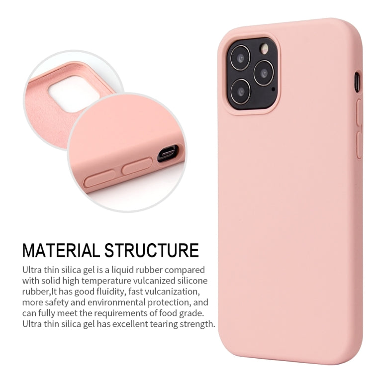 For iPhone 13 Pro Max Solid Color Liquid Silicone Shockproof Protective Case (Sand Pink) - iPhone 13 Pro Max Cases by buy2fix | Online Shopping UK | buy2fix