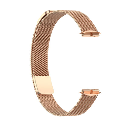 For Fitbit Luxe Special Edition Milanese Metal Magnetic Watch Band(Rose Gold) - Watch Bands by buy2fix | Online Shopping UK | buy2fix