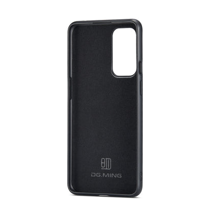 For OnePlus 9 (EU/NA) DG.MING M1 Series 3-Fold Multi Card Wallet  Back Cover Shockproof Case with Holder Function(Black) -  by DG.MING | Online Shopping UK | buy2fix