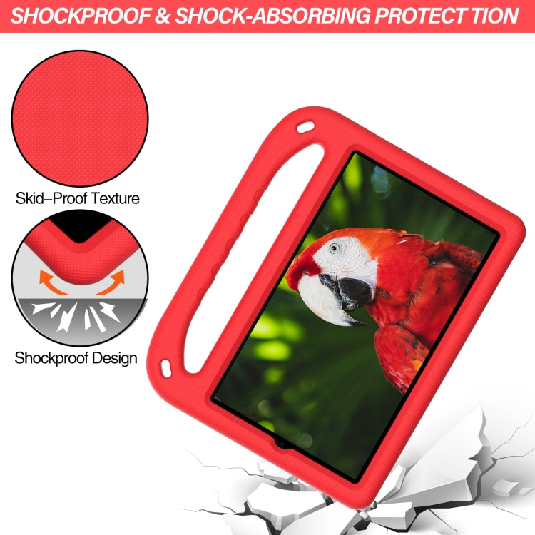 For Huawei MediaPad M5 Lite 8.0 inch Handle Portable EVA Shockproof Anti Falling Protective Case with Triangle Holder(Red) - Huawei by buy2fix | Online Shopping UK | buy2fix