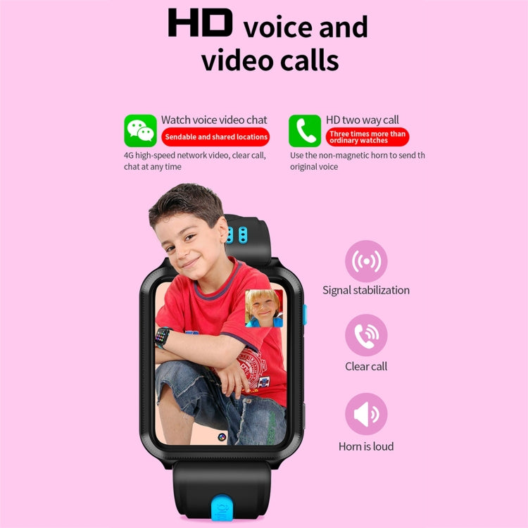 W5 1.54 inch Full-fit Screen Dual Cameras Smart Phone Watch, Support SIM Card / GPS Tracking / Real-time Trajectory / Temperature Monitoring, 2GB+16GB(Silver Pink) - Smart Wear by buy2fix | Online Shopping UK | buy2fix