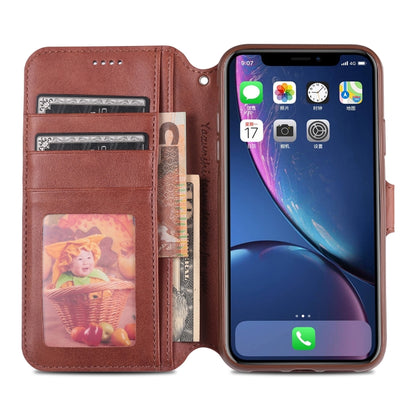 For iPhone 11 AZNS Calf Texture Magnetic Horizontal Flip PU Leather Case with Holder & Card Slots & Photo Frame(Black) - iPhone 11 Cases by AZNS | Online Shopping UK | buy2fix